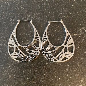 Silver Hoops